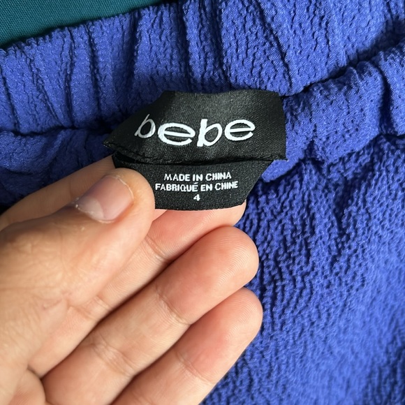 Blue Bebe jumpsuit, barely worn size 4 - Picture 3 of 4